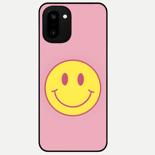  Happy Pink Mood Glass Case For Oneplus 15R back cover – full design glossy printed glass finish