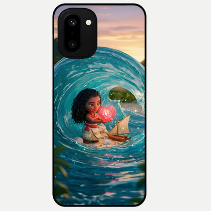 Heart of Ocean Glass Case For Oneplus 15R back cover – full design glossy printed glass finish