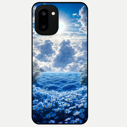  Heavenly Daisy Horizon Glass Case For Oneplus 15R back cover – full design glossy printed glass finish
