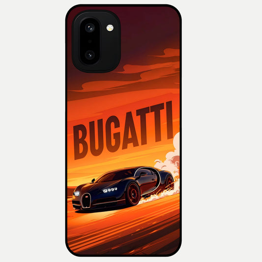  Inferno Bugatti Storm Glass Case For Oneplus 15R back cover – full design glossy printed glass finish