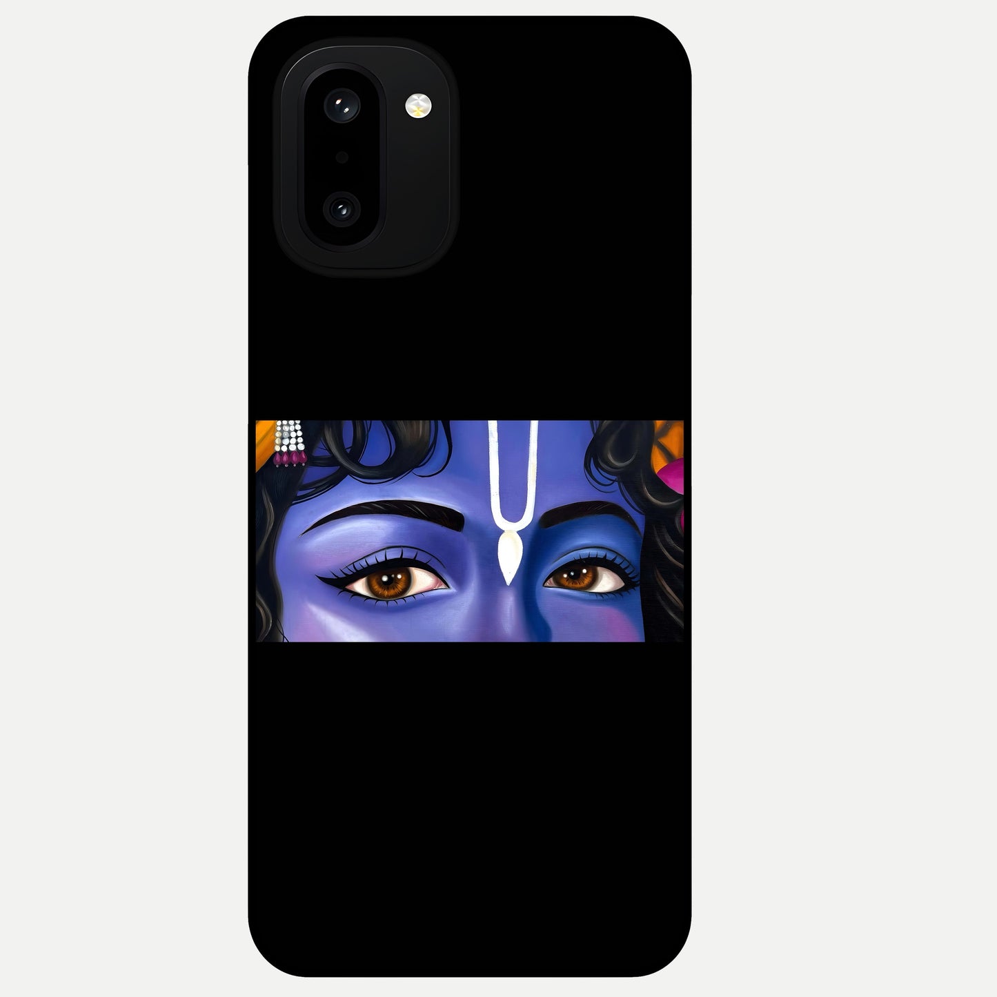  Krishna Eye Glass Case For Oneplus 15R back cover – full design glossy printed glass finish
