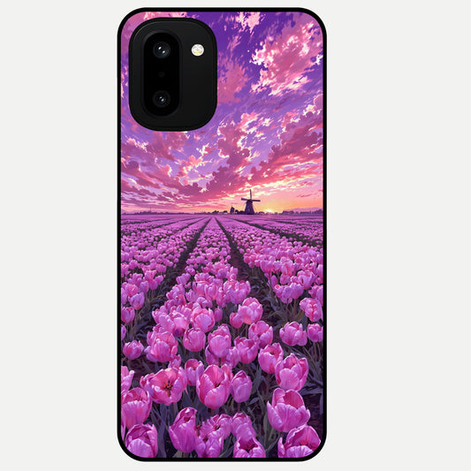  Lavender Dream Skies Glass Case For Oneplus 15R back cover – full design glossy printed glass finish