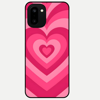  Layered Love Hearts Glass Case For Oneplus 15R back cover – full design glossy printed glass finish