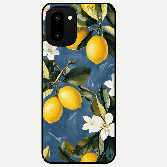  Lemon Dream Garden Glass Case For Oneplus 15R back cover – full design glossy printed glass finish