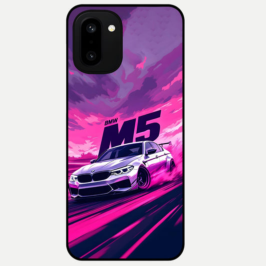  MS Neon Car Glass Case For Oneplus 15R back cover – full design glossy printed glass finish