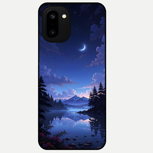 Midnight Lake Peace Glass Case For Oneplus 15R back cover – full design glossy printed glass finish