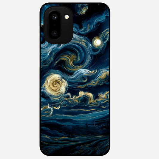  Midnight Sky Whirl Glass Case For Oneplus 15R back cover – full design glossy printed glass finish