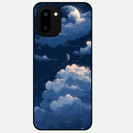  Moon Dream Haze Glass Case For Oneplus 15R back cover – full design glossy printed glass finish