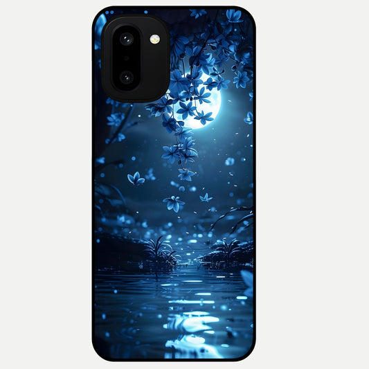  Moonlight Petal Dream Glass Case For Oneplus 15R back cover – full design glossy printed glass finish