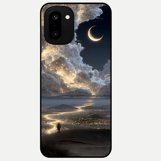  Moonlight Spark Path Glass Case For Oneplus 15R back cover – full design glossy printed glass finish