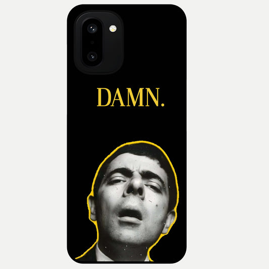  Mr Bean Damn Glass Case For Oneplus 15R back cover – full design glossy printed glass finish