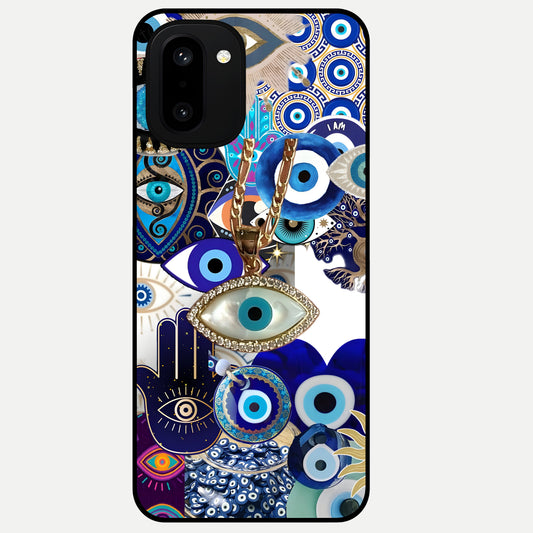  Mystic Charm Eye Glass Case For Oneplus 15R back cover – full design glossy printed glass finish