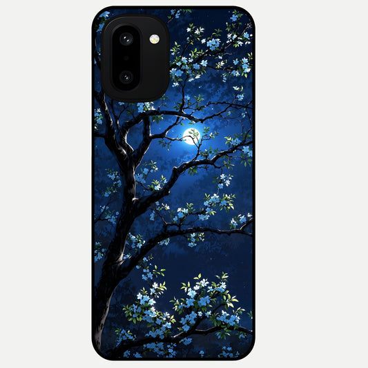  Mystic Floral Night Glass Case For Oneplus 15R back cover – full design glossy printed glass finish