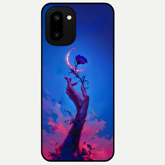  Mystic Hand Glass Case For Oneplus 15R back cover – full design glossy printed glass finish