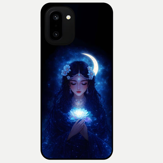  Mystic Moon Queen Glass Case For Oneplus 15R back cover – full design glossy printed glass finish