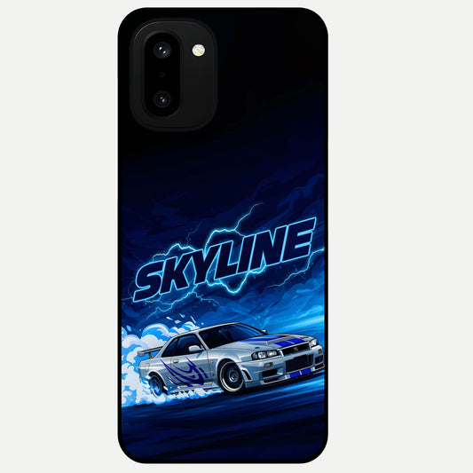  Neon Drift Beast Glass Case For Oneplus 15R back cover – full design glossy printed glass finish