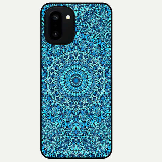  Ocean Bloom Mandala Glass Case For Oneplus 15R back cover – full design glossy printed glass finish