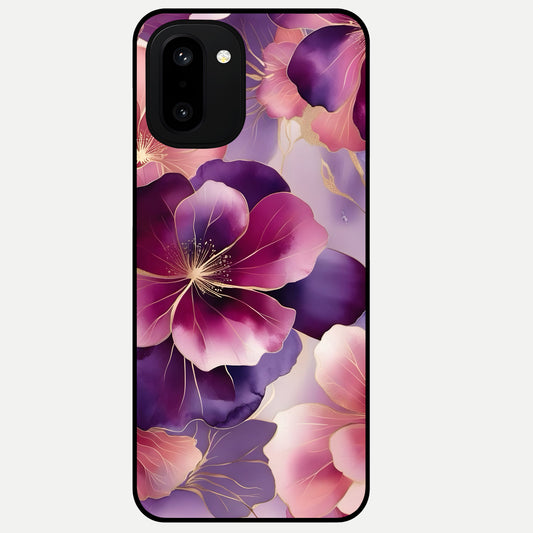  Pink Bouquet Florals Glass Case For Oneplus 15R back cover – full design glossy printed glass finish
