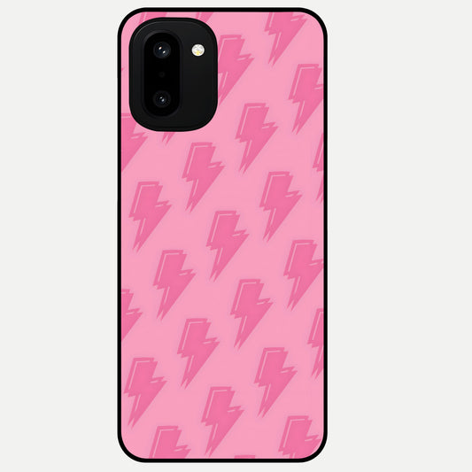  Pink Moo Magic Glass Case For Oneplus 15R back cover – full design glossy printed glass finish
