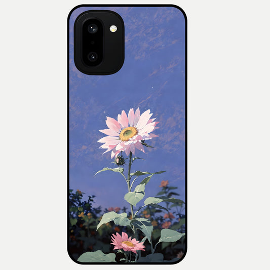  Pink Shells Outline Glass Case For Oneplus 15R back cover – full design glossy printed glass finish