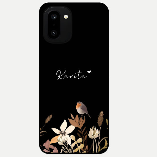  Quiet Garden Tune Custom Name Glass Case For Oneplus 15R back cover – full design glossy printed glass finish