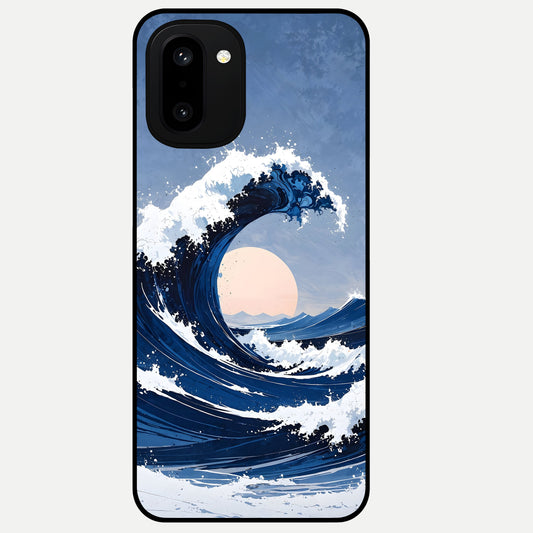  Rising Tide Power Glass Case For Oneplus 15R back cover – full design glossy printed glass finish