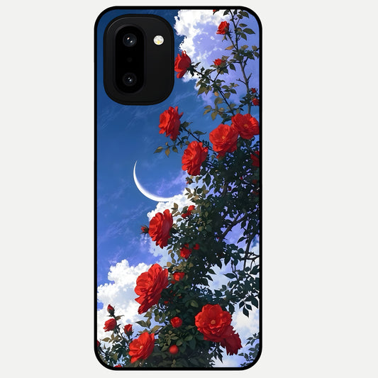  Rose Drift Flowers Glass Case For Oneplus 15R back cover – full design glossy printed glass finish