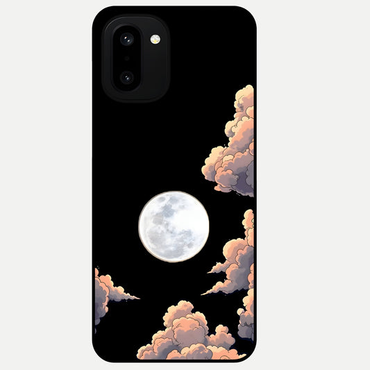  Shade Cloud Moon Glass Case For Oneplus 15R back cover – full design glossy printed glass finish