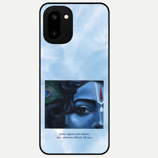  Spiritual Krishna Glass Case For Oneplus 15R back cover – full design glossy printed glass finish