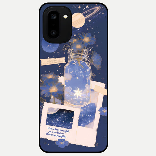  Starlit Cosmic Jar Glass Case For Oneplus 15R back cover – full design glossy printed glass finish