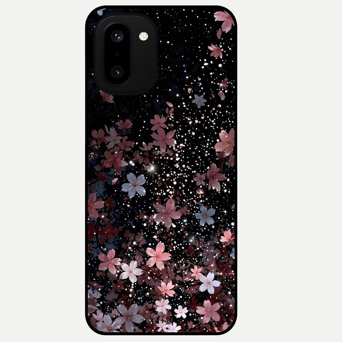  Starlit Flower Dreams Glass Case For Oneplus 15R back cover – full design glossy printed glass finish