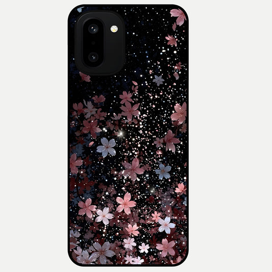  Starlit Flower Dreams Glass Case For Oneplus 15R back cover – full design glossy printed glass finish