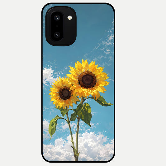  Sunlit Daisy Glow Glass Case For Oneplus 15R back cover – full design glossy printed glass finish