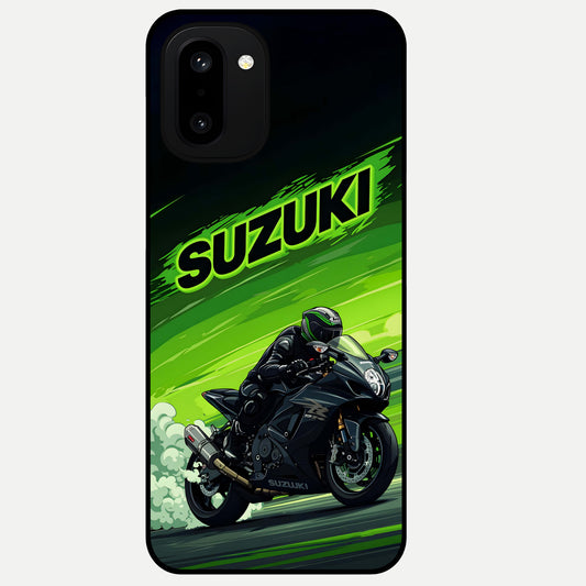  Suzuki Speed Beast Glass Case For Oneplus 15R back cover – full design glossy printed glass finish