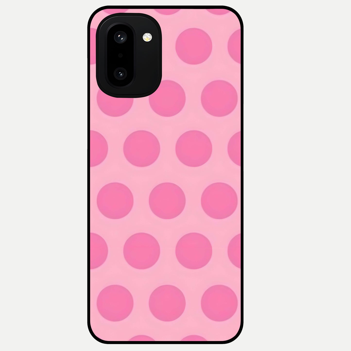  Sweet Dot Dreams Glass Case For Oneplus 15R back cover – full design glossy printed glass finish