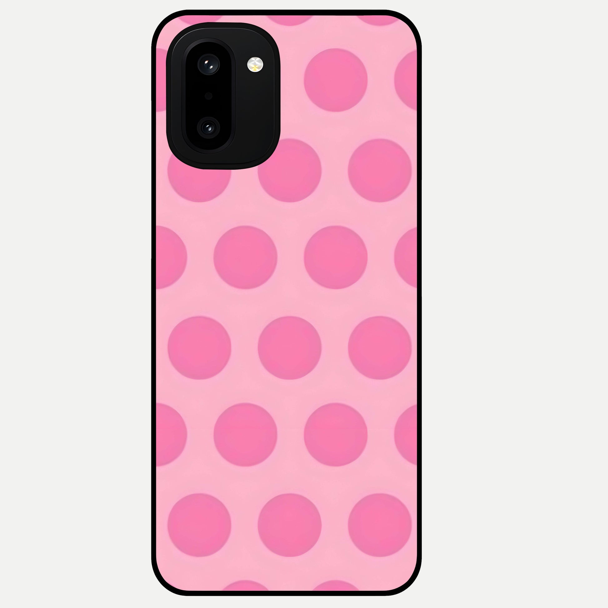  Sweet Dot Dreams Glass Case For Oneplus 15R back cover – full design glossy printed glass finish