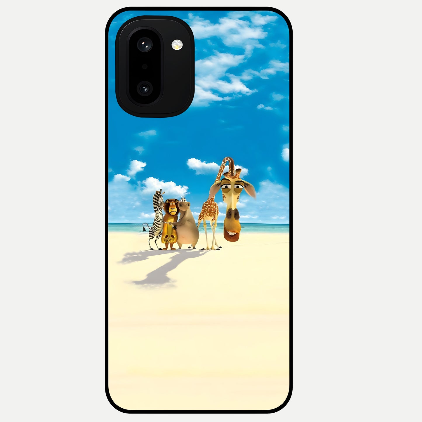  Tropical Fun Squad Glass Case For Oneplus 15R back cover – full design glossy printed glass finish