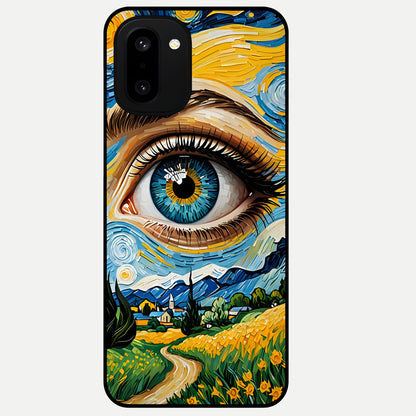  Van Gogh Eye Glass Case For Oneplus 15R back cover – full design glossy printed glass finish