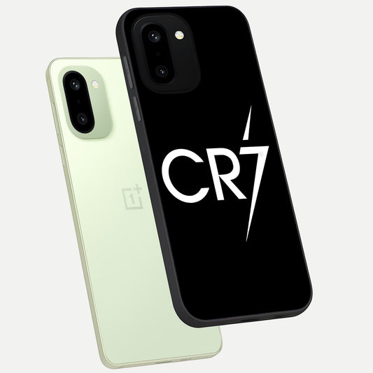  CR7 Elite Strike phone case For Oneplus 15R showing premium glass back cover with detailed artwork
