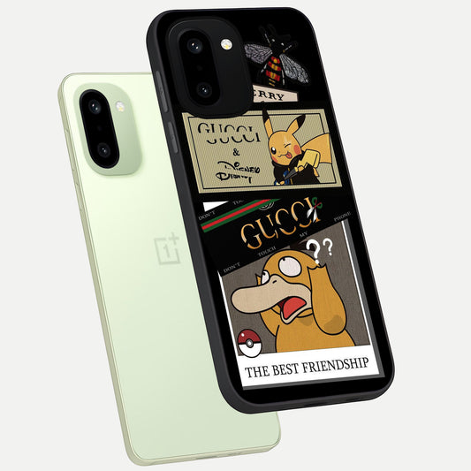  Cartoon Brand Play Mashup phone case For Oneplus 15R showing premium glass back cover with detailed artwork