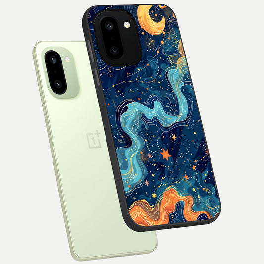  Celestial Dream Flow phone case For Oneplus 15R showing premium glass back cover with detailed artwork