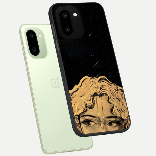  Celestial Gods Plan phone case For Oneplus 15R showing premium glass back cover with detailed artwork