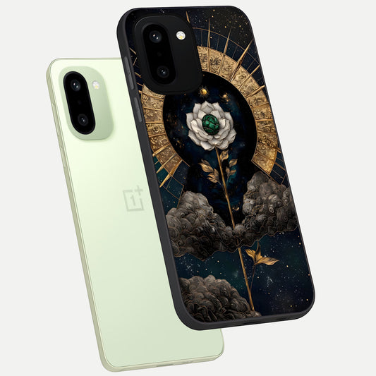  Celestial Lotus Morang phone case For Oneplus 15R showing premium glass back cover with detailed artwork