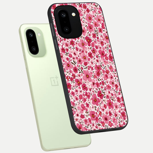  Cherry Blossom Charm phone case For Oneplus 15R showing premium glass back cover with detailed artwork