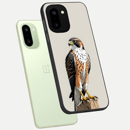  Clever Eagle phone case For Oneplus 15R showing premium glass back cover with detailed artwork