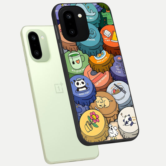  Coins Patterns phone case For Oneplus 15R showing premium glass back cover with detailed artwork