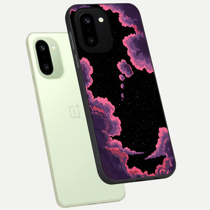  Cosmic Cloud Journey phone case For Oneplus 15R showing premium glass back cover with detailed artwork