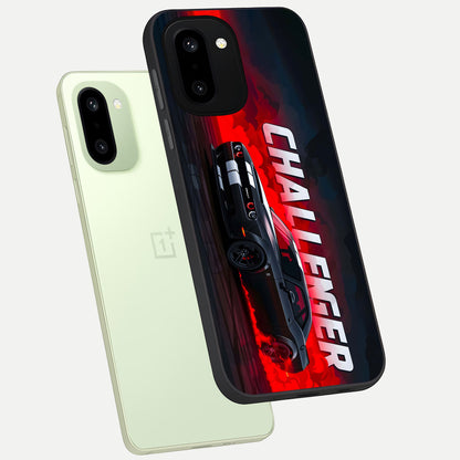  Crimson Challenger Fury phone case For Oneplus 15R showing premium glass back cover with detailed artwork