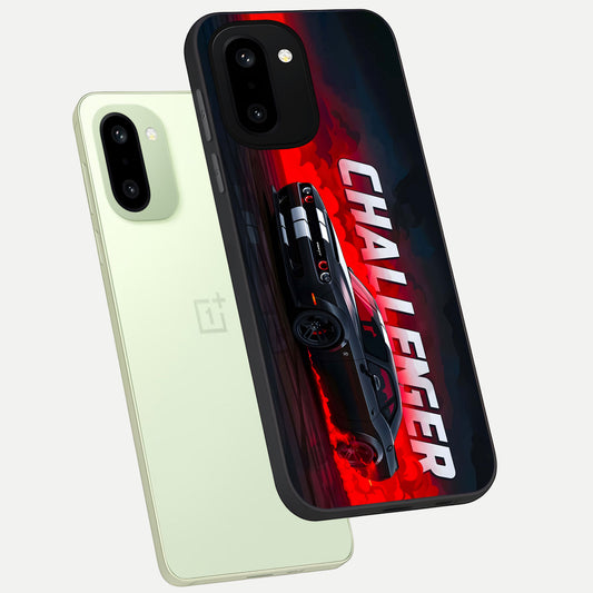  Crimson Challenger Fury phone case For Oneplus 15R showing premium glass back cover with detailed artwork