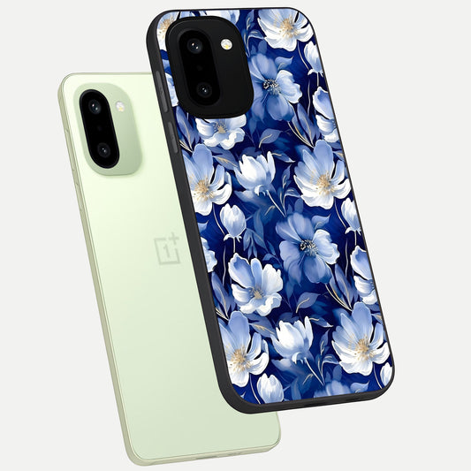  Cute Floral Patterns phone case For Oneplus 15R showing premium glass back cover with detailed artwork